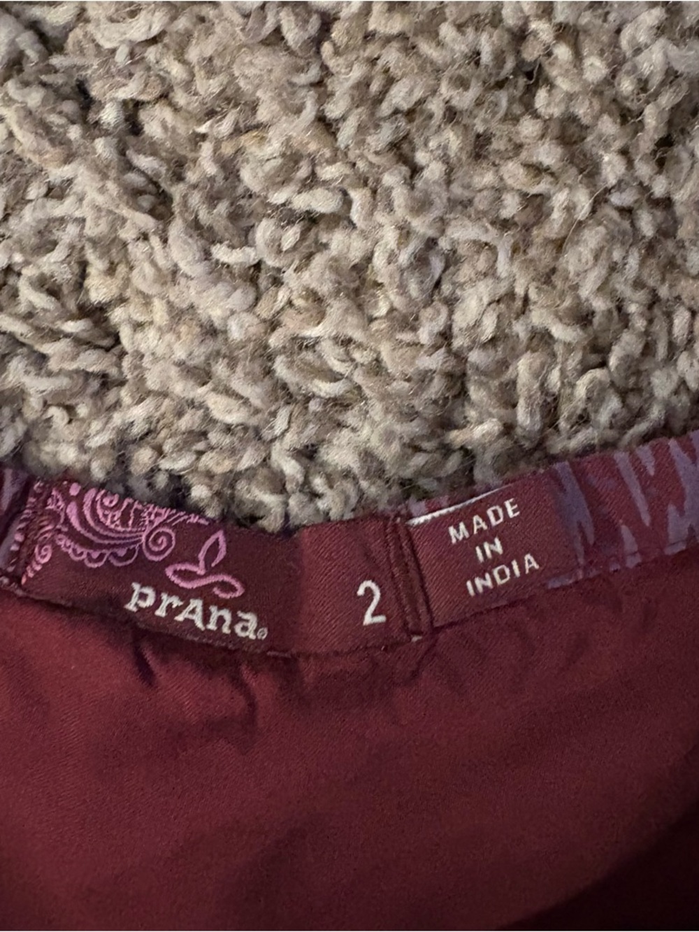 Prana Pink and Purple Patterned A-Line Isadora Skirt - Picture 3 of 6
